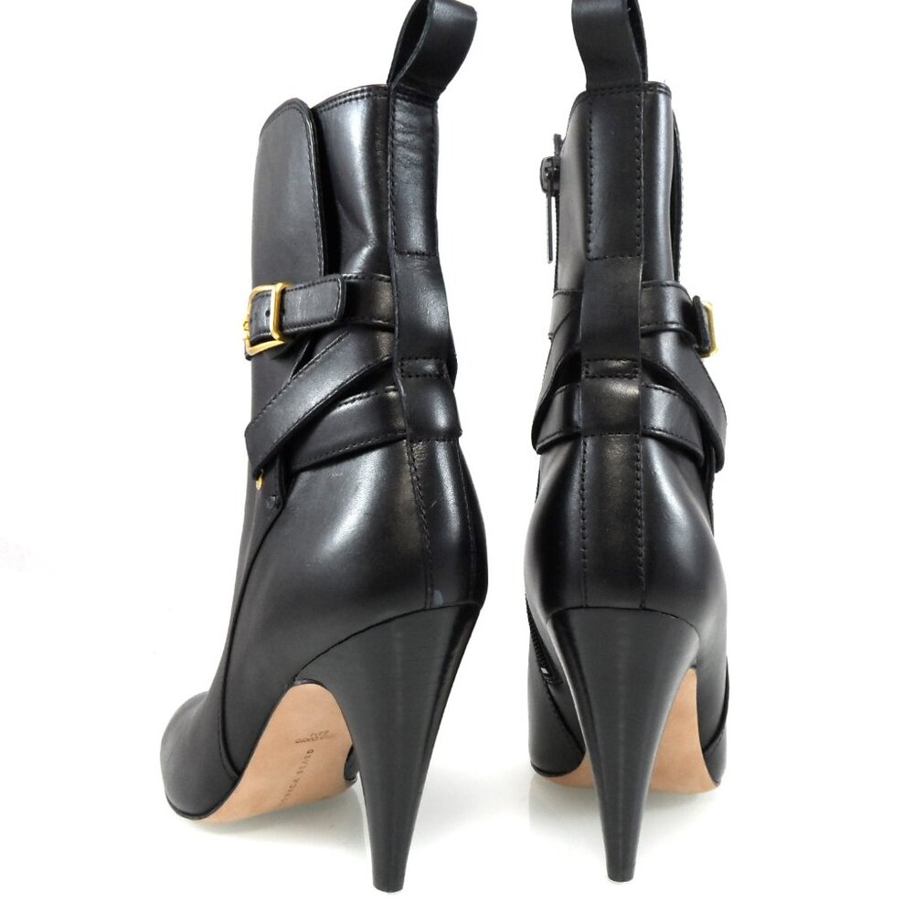 New$550 VERONICA BEARD Sohelia Buckled Strap Leather High-heel Ankle Boots 6.5 - Picture 7 of 11